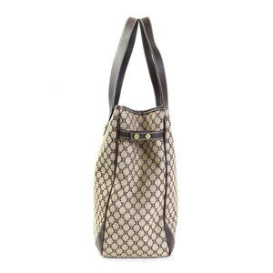Celine Canvas Brown Shoulder Leather Macadam Bag